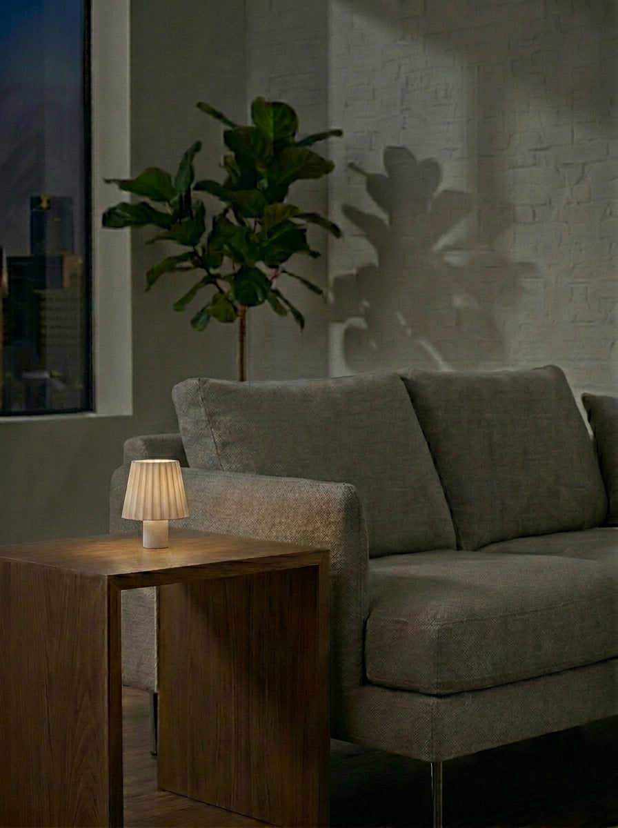 Textured Cylinder Bottle Lamp